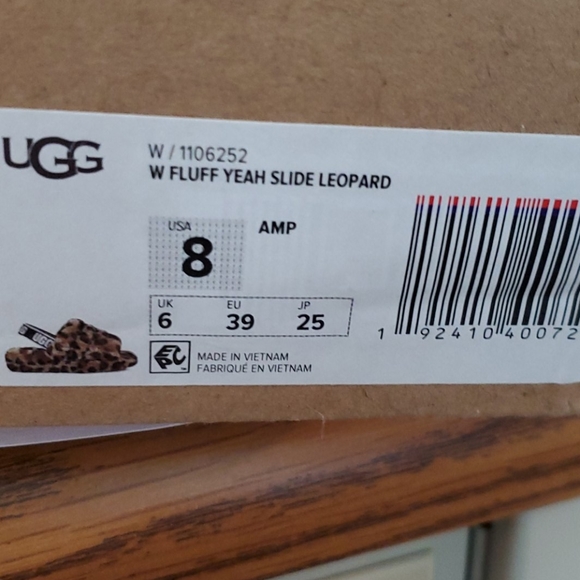 Ugg W Fluff Slide Leopard - Picture 5 of 5